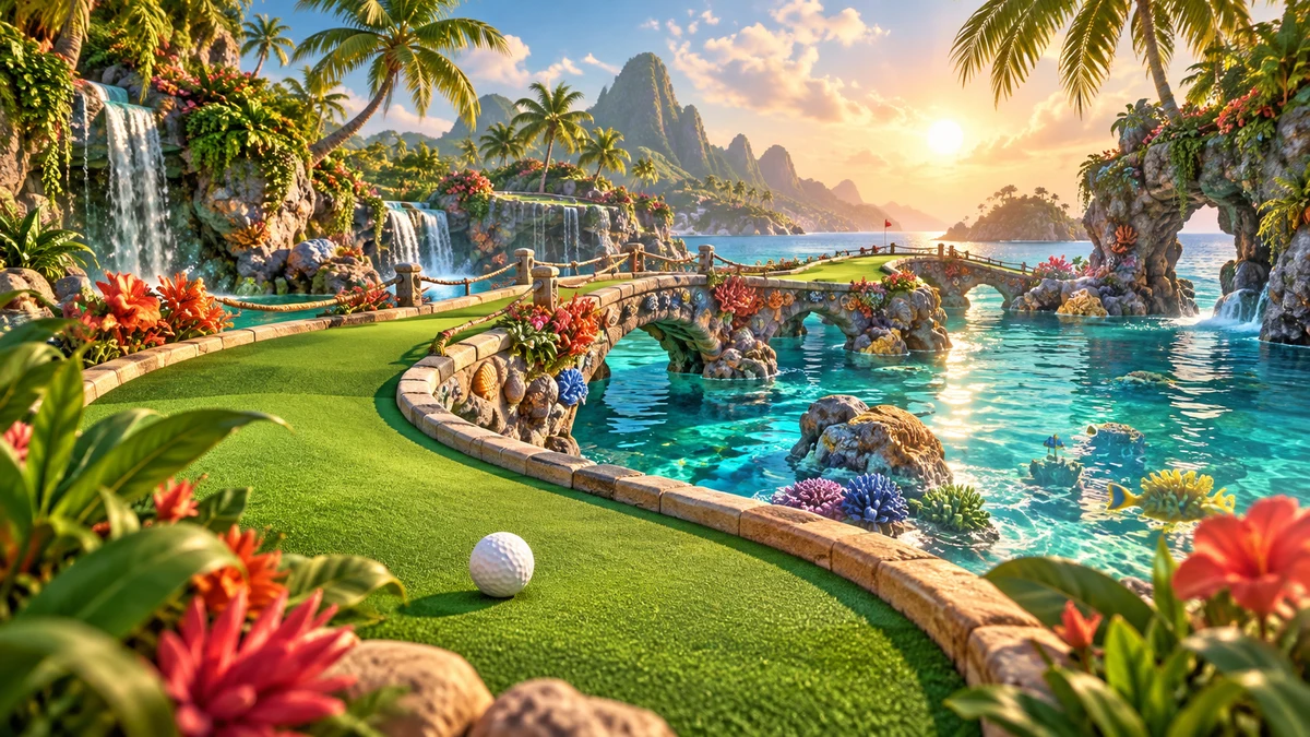 Lagoon Putt — original concept illustration