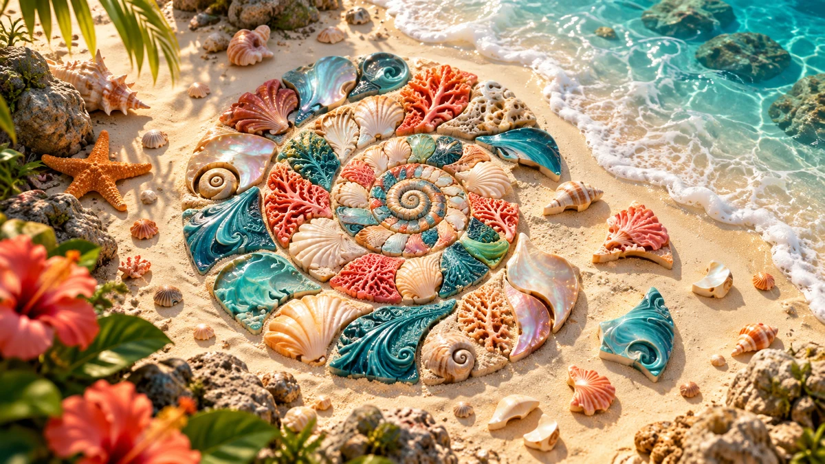 Shell Mosaic — original concept illustration